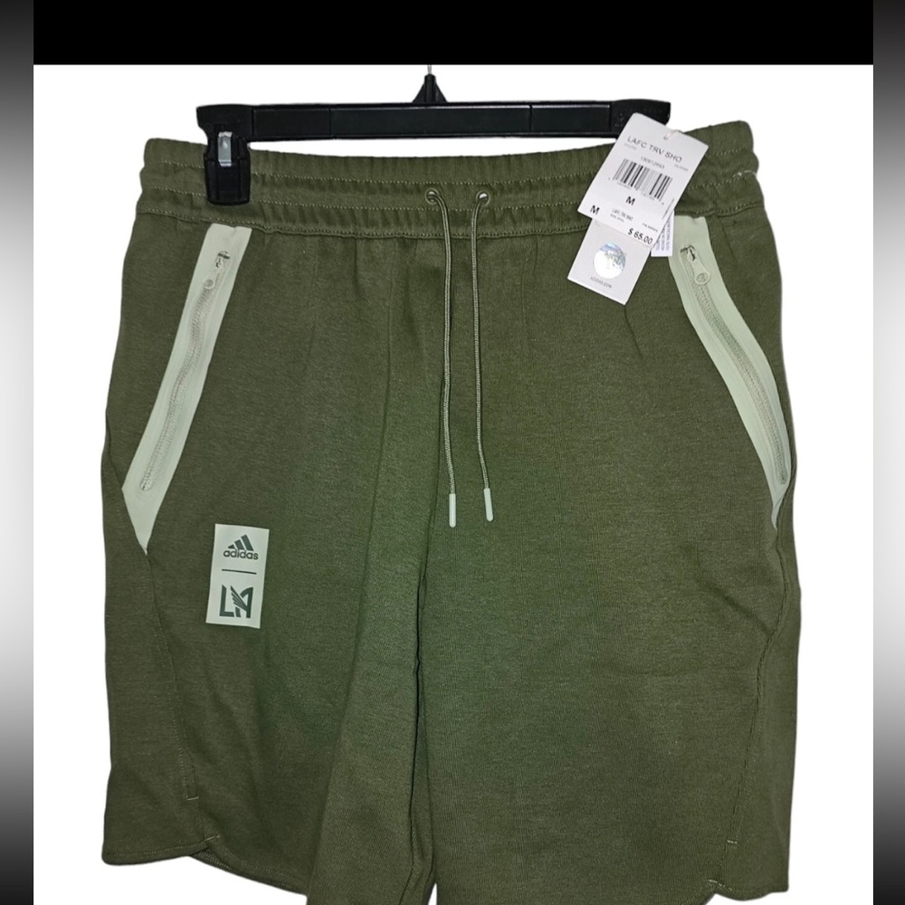 Adidas MLS LAFC Olive Green Travel Shorts Men’s Size S/M/L/XL